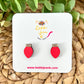 Hand Painted Light Bulb STUD Wood Earrings - Choose from 8 Colors
