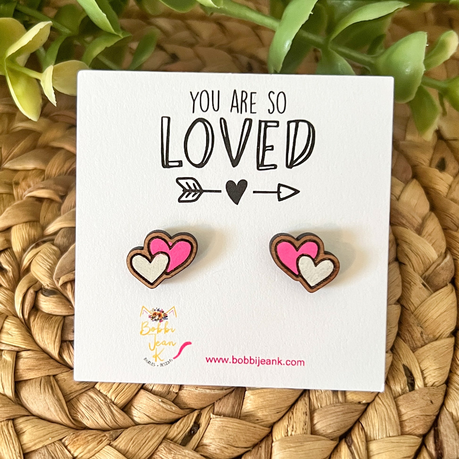 You Are So Loved Earring & Stud Card Add-On for Gift-Giving