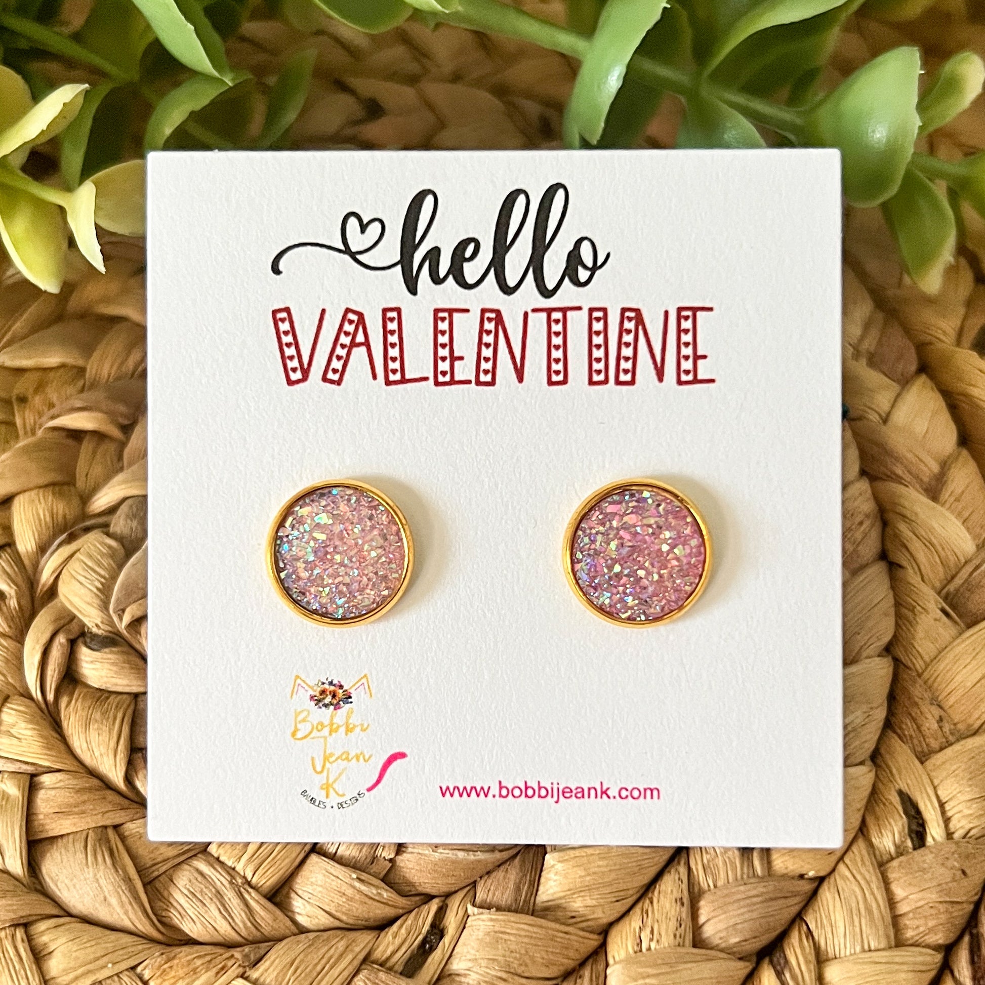 Hello Valentine Earring & Stud Card Add-On for Gift-Giving