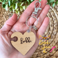Personalized Heart Puzzle Keychains - PLEASE COMPLETE PERSONALIZATION BOXES (BOXES WILL APPEAR UNDER TITLE)