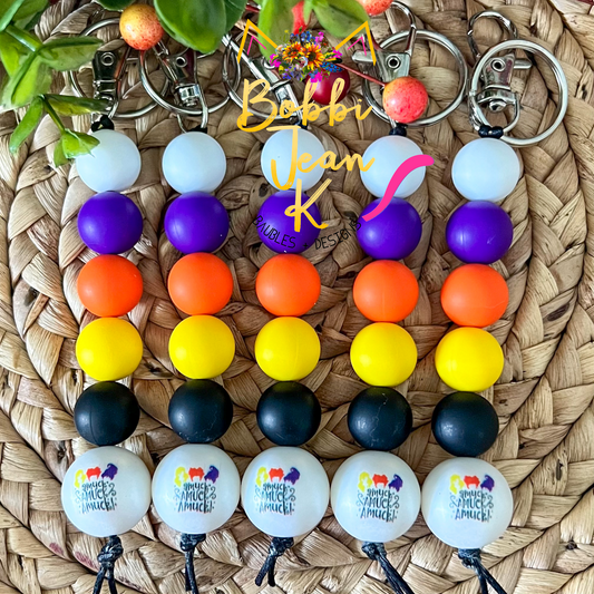 "HP Sisters A muck" Silicone Beaded Keychain/Bag Charm