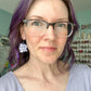SALE: HP Sister Purple Acrylic Earrings - ONLY ONE LEFT