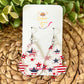 Clear Acrylic Star Earrings: ONLY ONE CIRCLE DROP LEFT