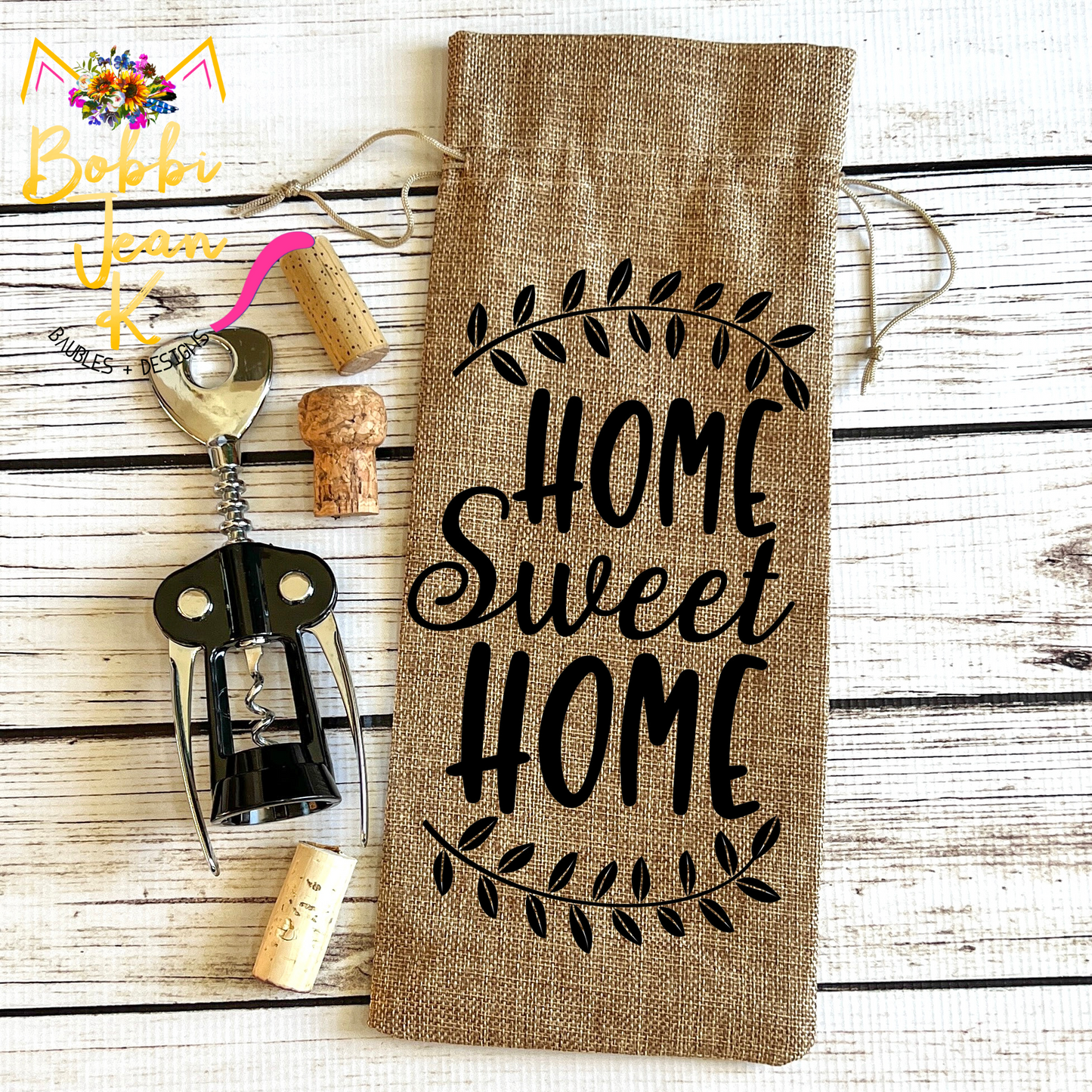 Wine Gift Bag: Home Sweet Home