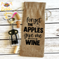 Wine Gift Bag: Forget the Apples Give Me Wine