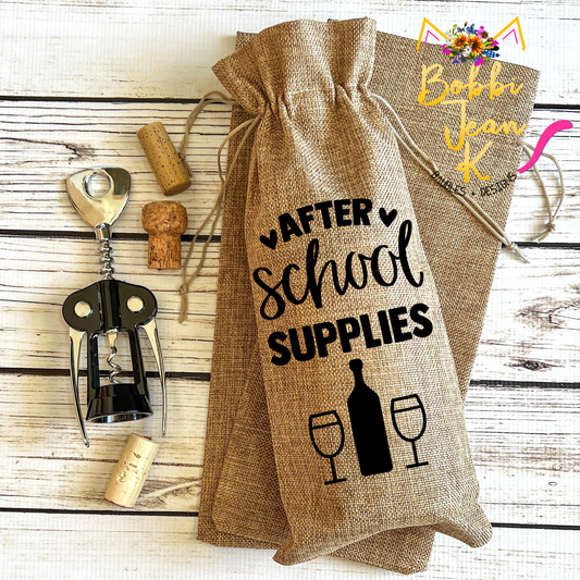 Wine Gift Bag: After School Supplies