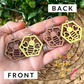 Bee Hexagon Wood Earrings: Choose From 2 Wood Options