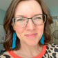 Turquoise Hand Braided Suede Leather Earrings