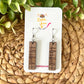 Walnut Wood Bar Earrings: Choose From Blessed, Faith, Hope, or Strength - ONLY ONE PAIR OF HOPE LEFT