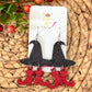 Infused Glitter Witch Hat & Boot Leather Earrings: Choose From 4 Color Options