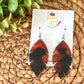 Tortoise Shell Acrylic "Feather" Earrings: Choose From 3 Shape Options