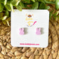 Mini Pastel Bunny Matte Acrylic Studs: Choose From 4 Colors