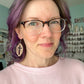 Walnut Wood Floral Cross Earrings: Choose From 3 Designs - LAST CHANCE - DESIGN BEING DISCONTINUED (Was $15)