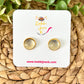 Color Shifting Resin Studs 12mm: Choose Silver or Gold Settings