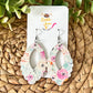 Peony & Floral Cork on Leather Earrings: Choose From 3 Styles