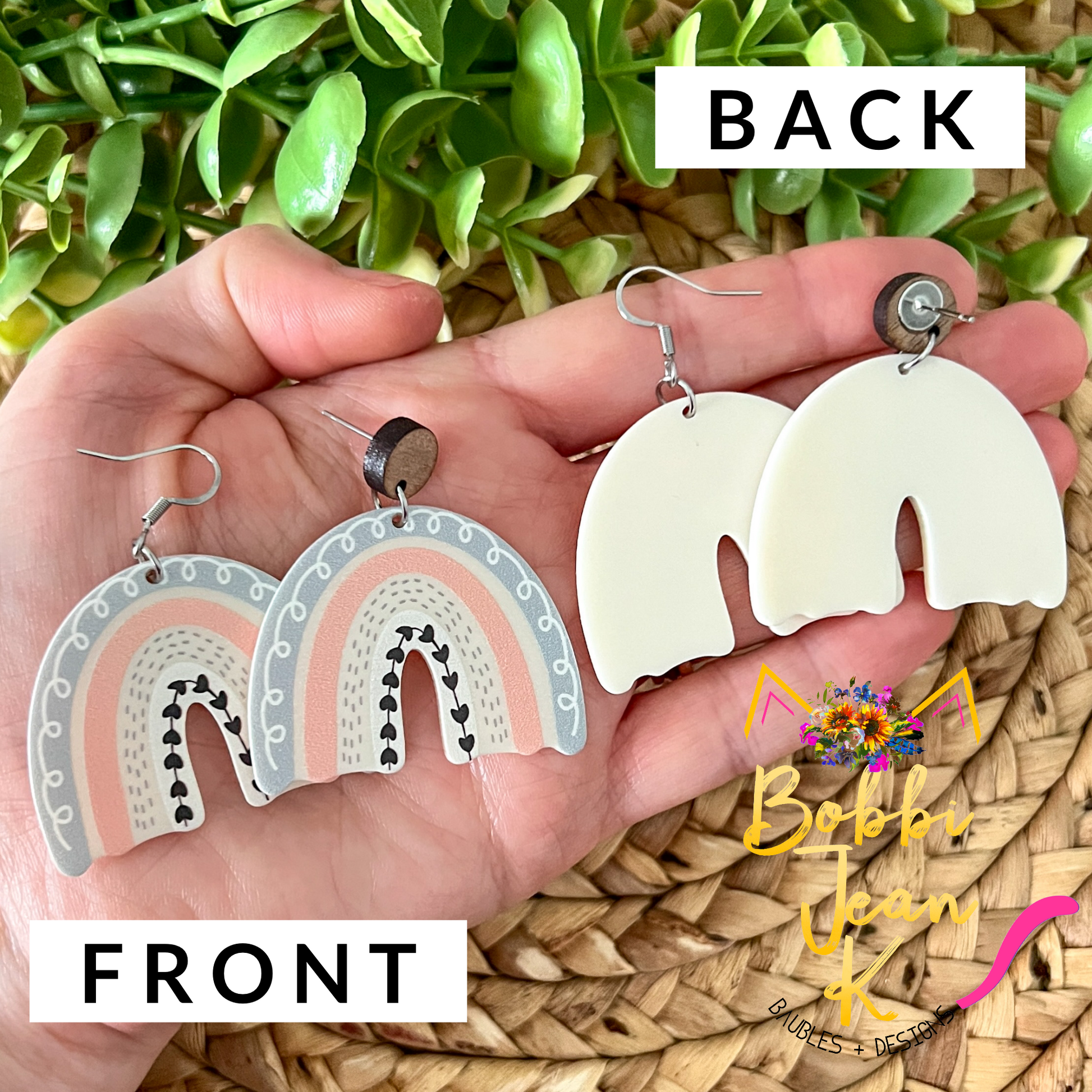 Acrylic 2025 resin earrings