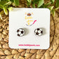 Soccer Ball Wood Studs - Hand Painted
