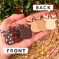 Reindeer Head Cork on Leather Earrings: Choose From 3 Print Options - LAST CHANCE
