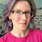 Rainbow Dots Acrylic Daisy Earrings: Choose From 2 Styles