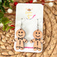 Gingerbread Buddies Cherry Wood Earrings: Choose From 3 Pairing Options