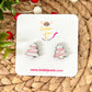 Holiday Snack Cake Wood Earrings: Choose From Dangle or Stud Options