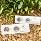 USA Rainbow Glass Studs 12mm: Choose Silver or Gold Settings