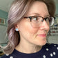 Baby Blue Clay Heart Studs: Choose 12mm or 8mm Size Options - LAST CHANCE