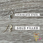 Stained Glass Acrylic Earrings: Choose From 2 Shape Options - LAST CHANCE