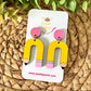 Pencil Arch Hand Painted Wood Earrings: Choose From 2 Designs