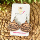 Stacked Books Wood Earrings: Choose From Dangles or Studs